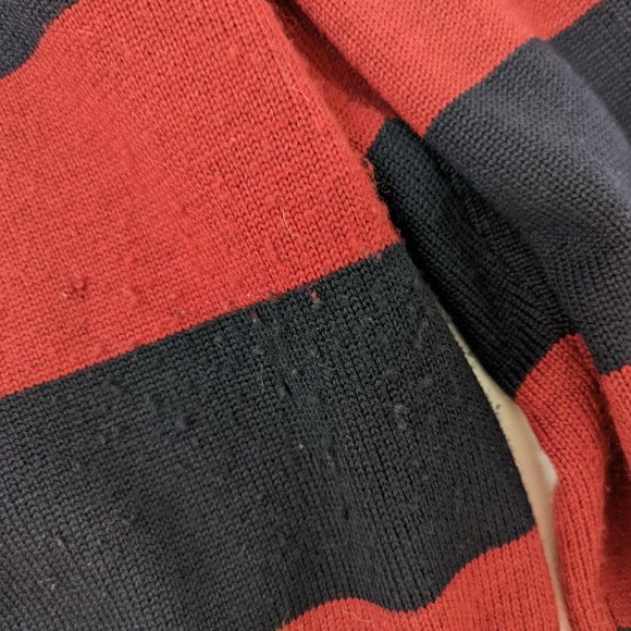 Brooks Brothers Merino 1/4 Zip Sweater -- Size L -- Red and Blue Stripes - Picture 5 of 5